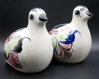 Ceramic Bird Figurines (Set of 2)
