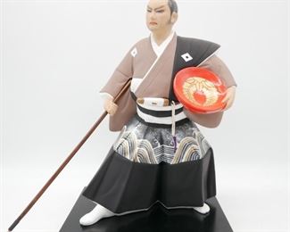 Samurai Hakata Doll Figurine w/Stand
