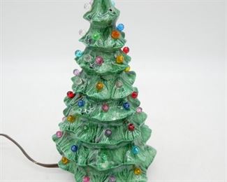 Vintage Ceramic Light-Up Christmas Tree
