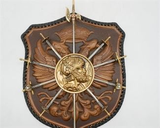 Coat of Arms w/Removable Swords
