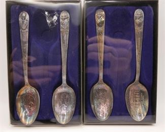 Vintage WM Rogers Mfg Co. Commemorative Presidential Spoons (Set of 4)
