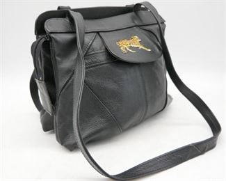 Black Purse with Tiger
