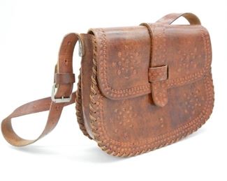 Vintage Tooled Leather Bag

