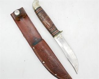 Western Knife Company Hunting Knife and Sheath
