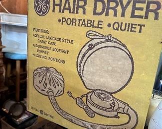 Vintage GE hair dryer 