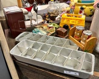 Vintage metal ice trays