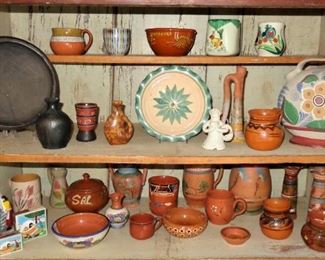 Mostly Greek folk pottery
