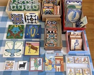 Vintage and newer tiles