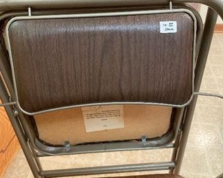 2 FOLDING CHAIRS $10 ea