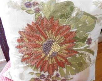Detailed Embroidered Pillow