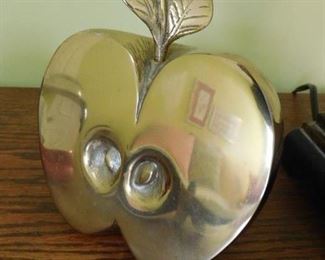 Large Brass Apple