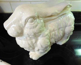 Ceramic Bunny Cookie Jar