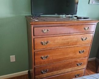 % drawer chest and flat screen (sold separately)