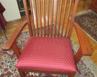 DR Table 9' x 36" with 6 chairs