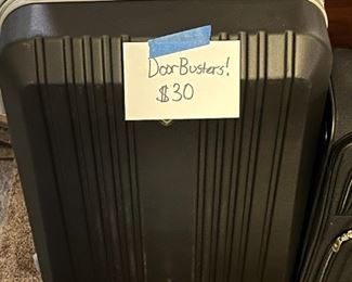 DOORBUSTER 3  SUITECASE  $30 HARD SHELL - FIRST COME FIRST SERVE 