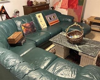 A couch to lighten your load.