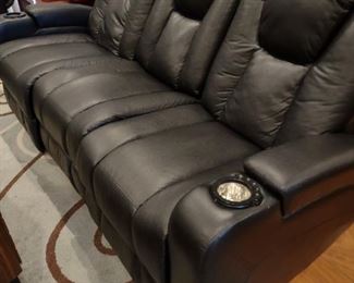 Leather theatre couch / seating