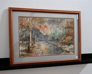 Pat McCarroll - Watercolor - Wooded Stream 