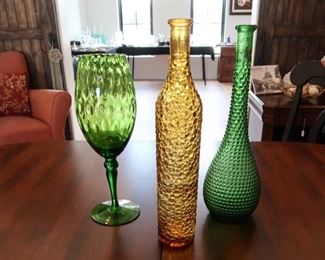 Vintage/MCM  Glass Vases