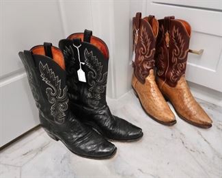 Men’s Ostrich Boots by Lucchese