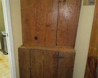 Early Randolph County flat back cupboard