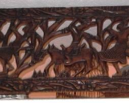 Carved Wood Hanging Screen