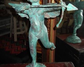 Bronze Cupid with Arrow Statue