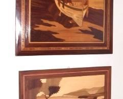 Collection of Italy's Marquetry Inlaid Wood Plaques