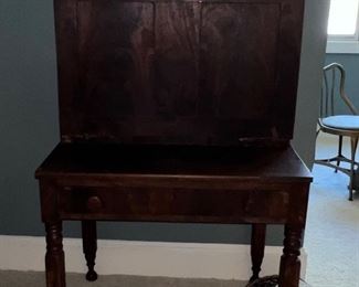 ANTIQUE DROP FRONT DESK
