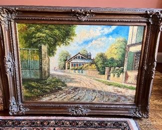 BARN RESCUED ORIGINAL OIL PAINTING REDUCED