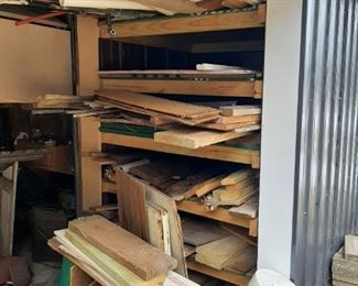 big selection of wood