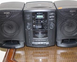 Sony Cassette Player Radio with Speakers