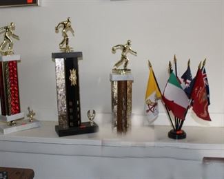 Trophies Car Country Flags