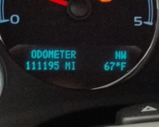 A little over 111K miles on the truck