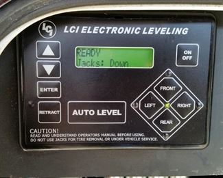 The control panel of the LCI leveling system