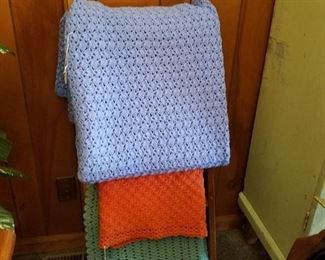 Just a few of many new handmade afghans.