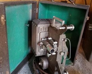 Film projector with case