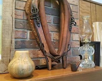 This horse collar and hames