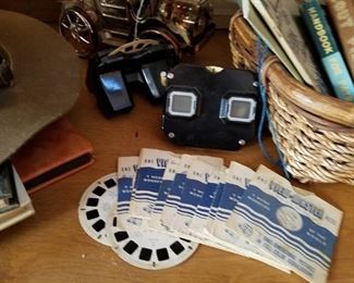 Two mid-century Viewmaster 3d viewers