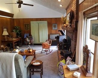 Lots of interesting items in the living room