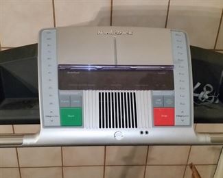 The treadmill's display panel