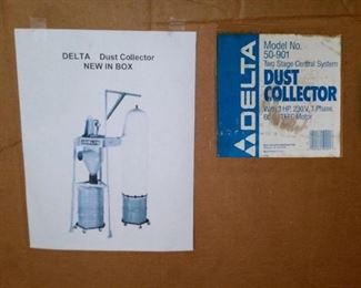A picture of what the dust collector looks like when assembled