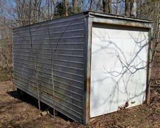 This 8' x 18' OD storage building came off of a cargo truck
