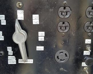 The Miller welder's control panel