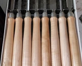 A look inside at the wood turning tools