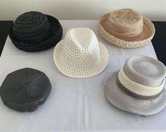 5 Assorted Vintage Womens Hats