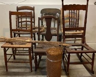Antique Chairs With Cane
