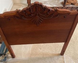 Antique Single Bed Headboard And Frame