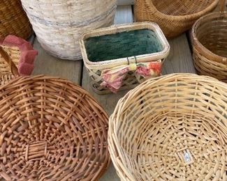 Lot of 10 Assorted Various Sized Baskets