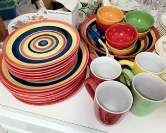 Colorful dinnerware